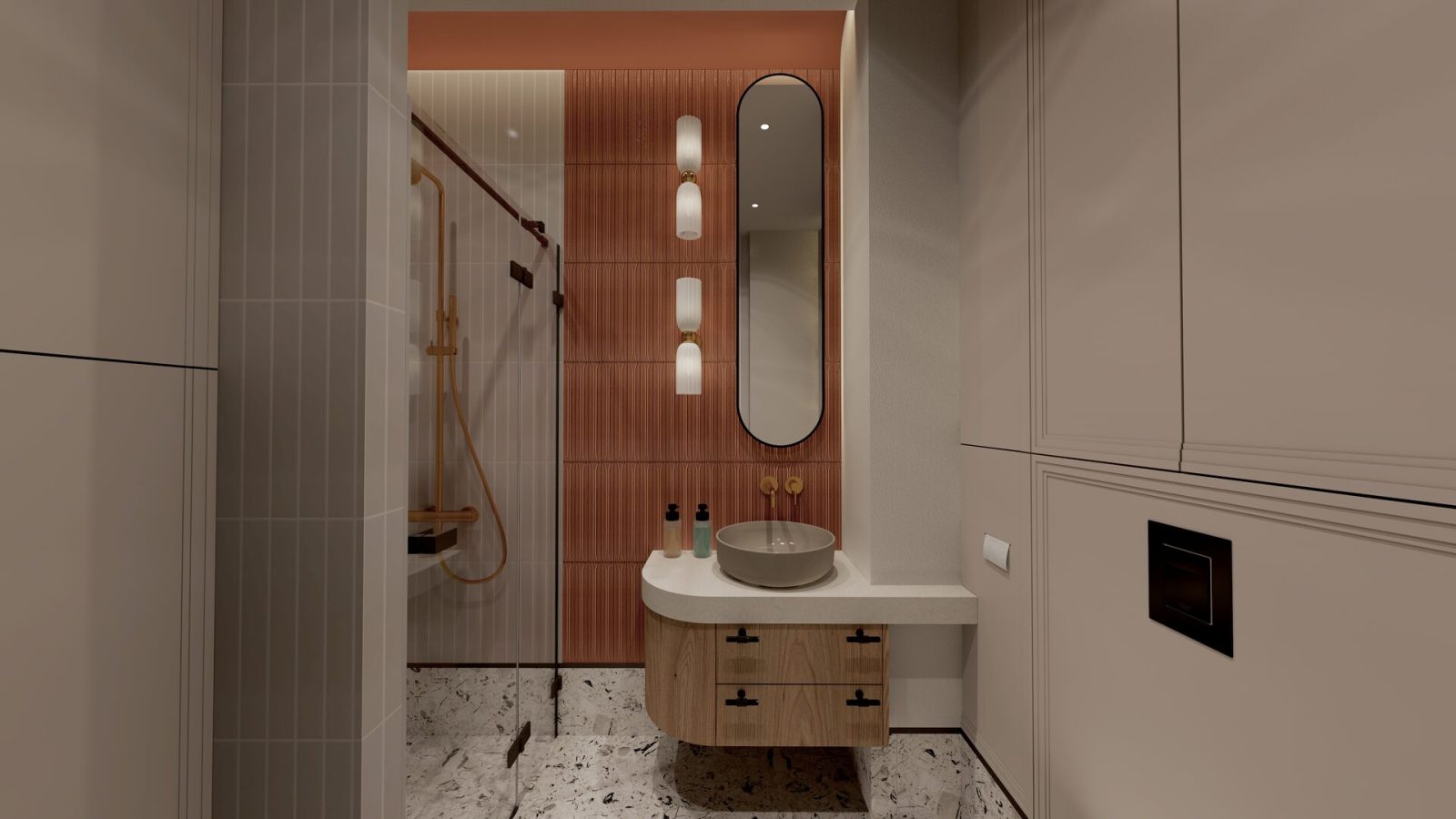 Apartament Solmarina — Gdańsk, projekt wnętrz NUI Design