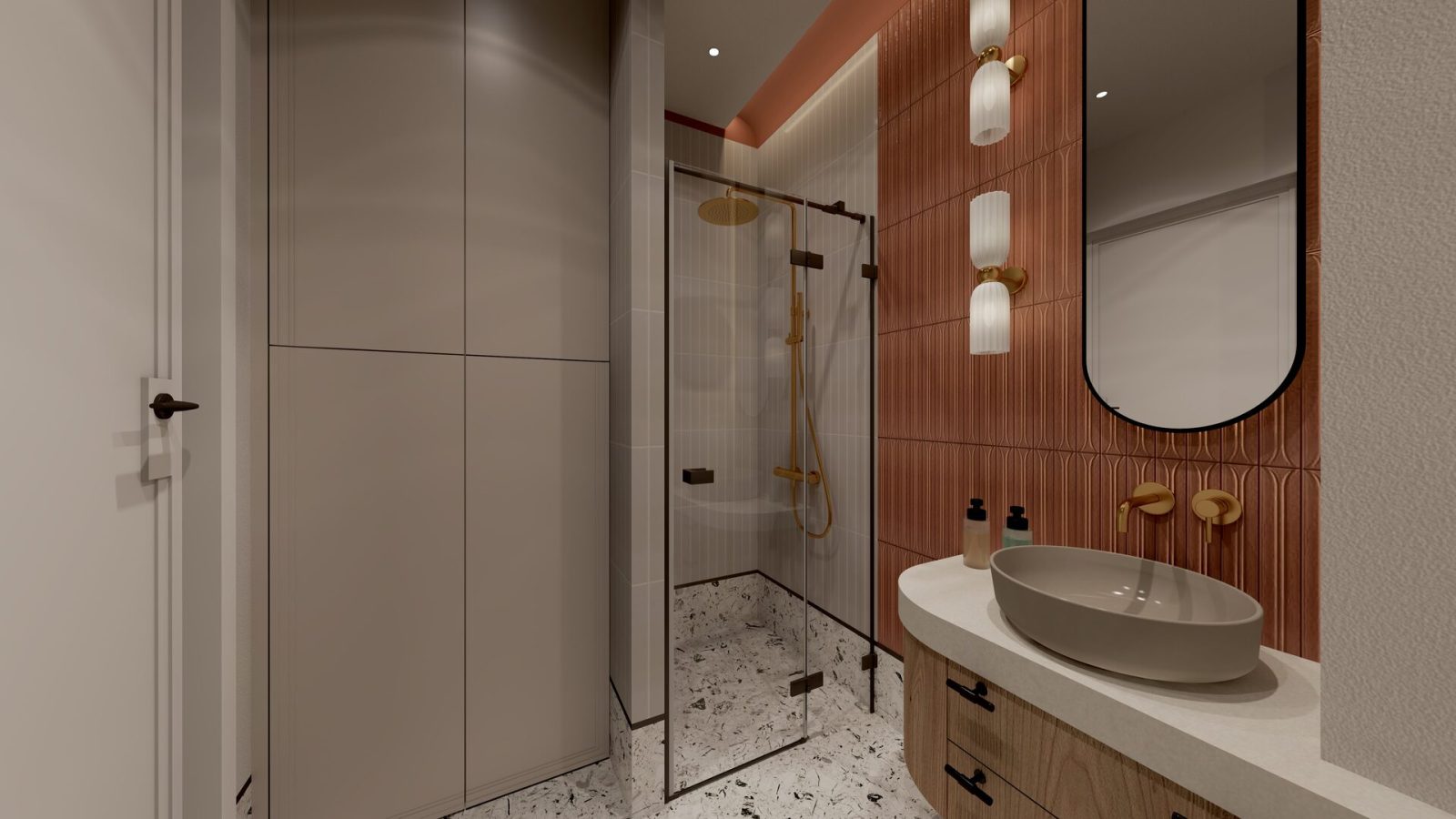 Apartament Solmarina — Gdańsk — projekt wnętrz NUI Design, zdjęcie 2